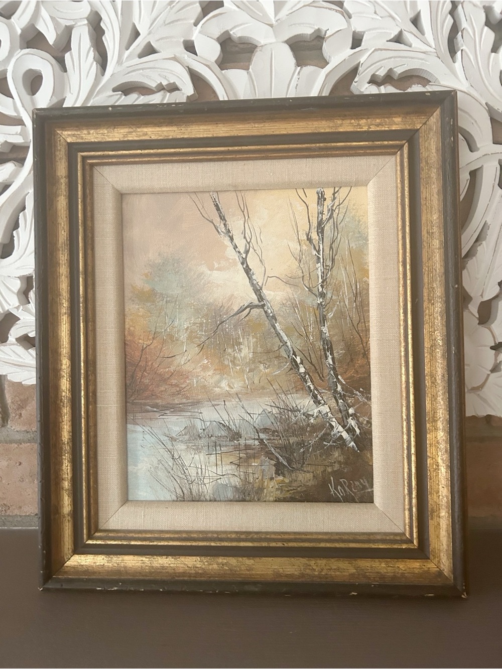 Vintage J. C. Koreny Oil Painting - Framed Canadian Landscape